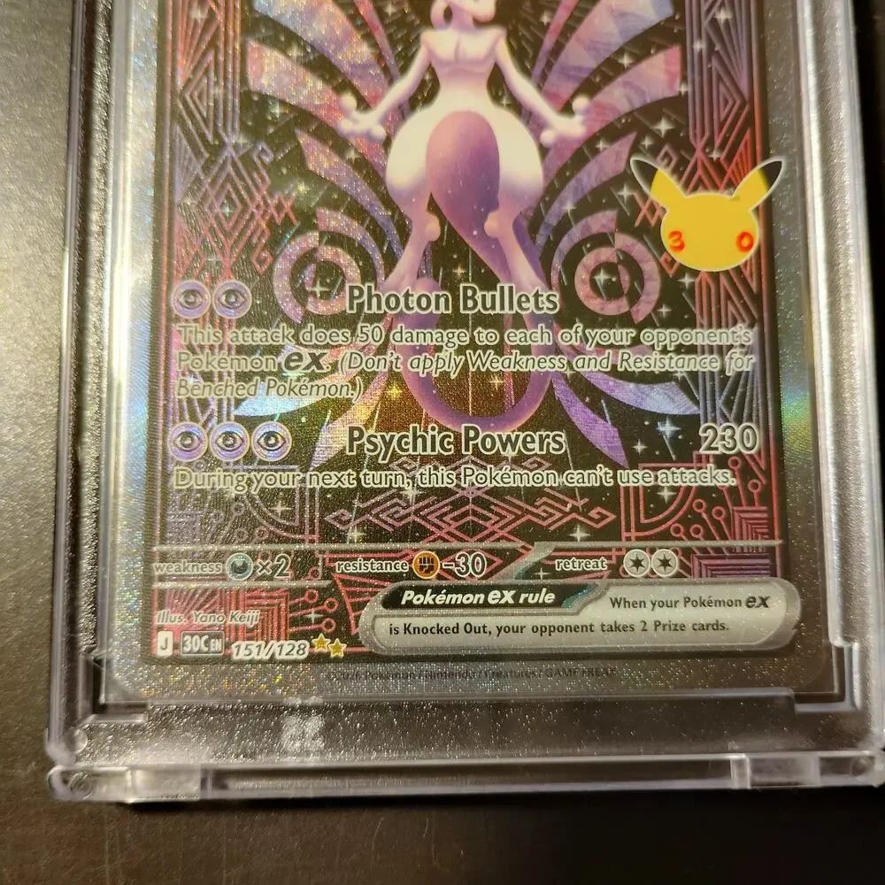 Pokemon TCG 30th Anniversary Celebration Mewtwo EX SIR 151/128 English